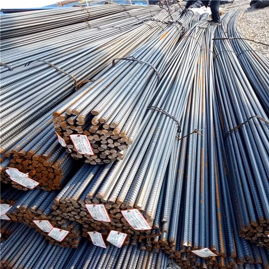 Factory Direct Sales HRB400 B500b Gr40 Gr60 Thread Steel Deformed Iron Steel Rebar for Construction